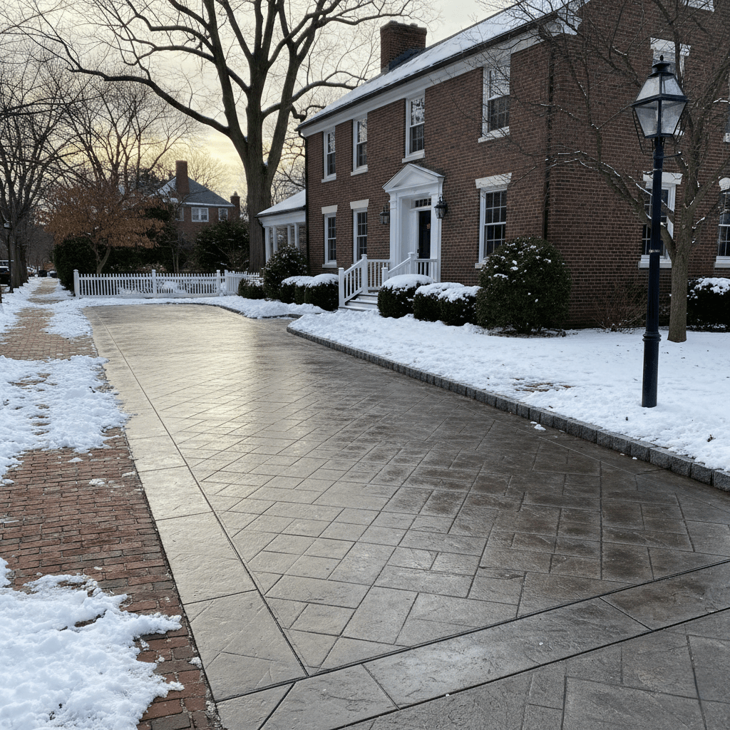 concrete driveway boston ma