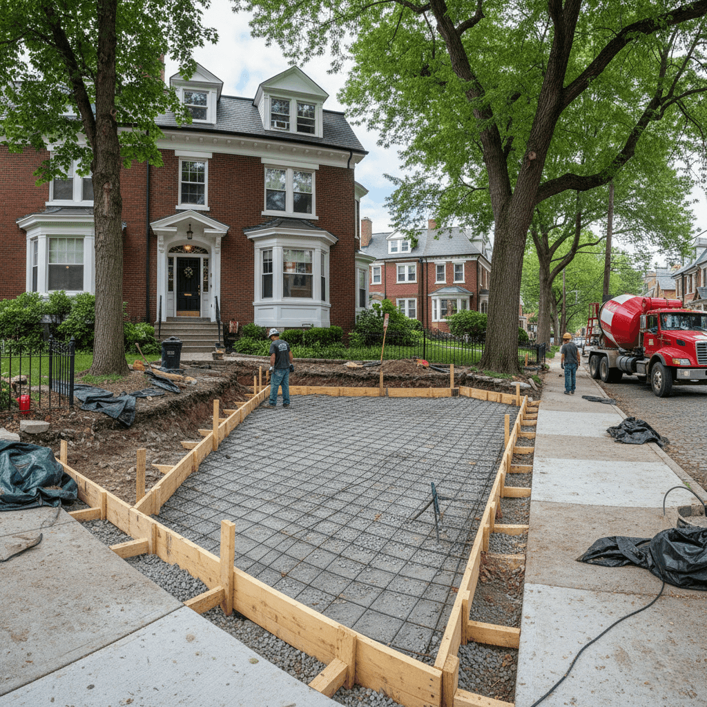 concrete driveways boston ma