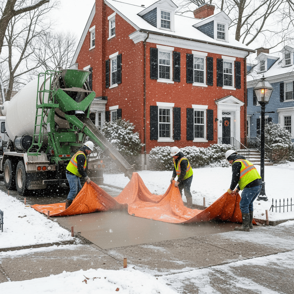 pouring concrete boston ma